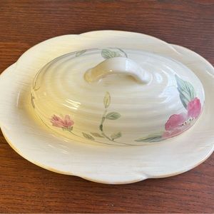 Pfaltzgraff Silk Rose Butter Dish